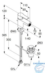 Смеситель для биде Kludi Zenta SL 485303965 (черный матовый)