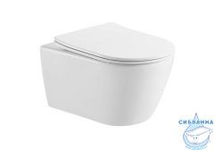  Унитаз подвесной безободковый Aquatek Бетта AQ1253W-00 с сиденьем Soft Close (микролифт)