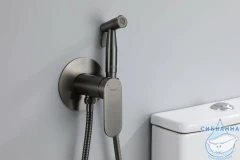 Встраиваемый смеситель с гигиеническим душем Raglo R10.52.09 (графит)