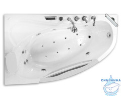 Акриовая ванна Gemy G9046 O L 161х96 с гидромассажем