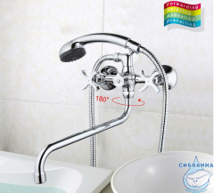 Смеситель для ванны Gappo G2243 с аксессуарами (хром)