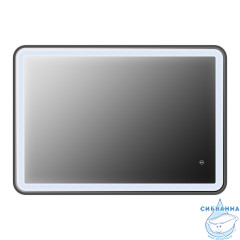 Зеркало Iddis Cloud 100 см, черный