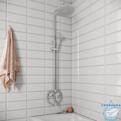 Душевая система с тропическим душем, Stripe, Milardo, STRSB1FM06