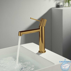 Смеситель для раковины Vincea Desire VBF-1D1BG	(брашированное золото)