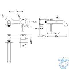 Смеситель для раковины встраиваемый Timo Saona 2372/00SM (без донного клапана) (хром)