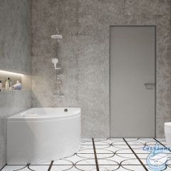 Акриловая ванна Тритон София R 150х95 с каркасом