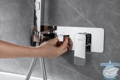 Встраиваемый смеситель для ванны Allen Brau Infinity 265447 (хром)