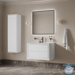 Тумба подвесная, 80 см, белый, Oxford Neo, IDDIS, OXN80W0i95 подходит умыв. 0108000i28