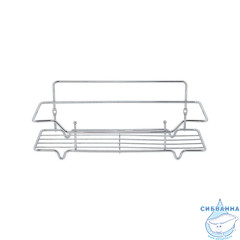 Полка одноярусная прямая, проволока стальная, хром, Grid, Milardo, GRICS1CM44