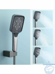 Смеситель для ванны Raglo R02.30.09 с душевым гарнитуром (графит)