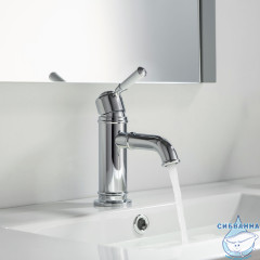 Смеситель для раковины Timo Arisa 5361/00F (без донного клапана) (хром/белый)