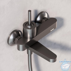 Смеситель для ванны Damixa Arc 291000300 (черный матовый)