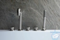 Смеситель для ванны на борт Allen Brau Priority 265367 (никель)