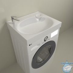 Раковина на стиральную машину 60х50 см 1MarKa Lavanderia