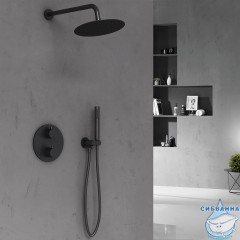 Душевая система Vincea 250 1 режим VSFW-101TMB (черный матовый)