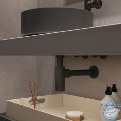 Сифон для умывальника Iddis Optima Home OPTGM00i84 (графит)