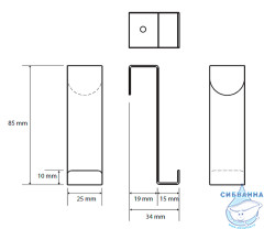 Крючок Bemeta Dark 101106150