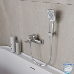 Смеситель для ванны Oliveeka D-Line OL-639003A-BN (никель)