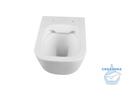 Унитаз подвесной безободковый Aquatek Лугано AQ2002-00 (с сиденьем Soft Close (микролифт) 