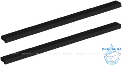 Ручки для мебели Aquanet Nova 320 черный, 2 шт