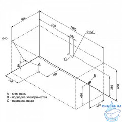 Акриловая ванна Aquanet Grenada 180x90 с каркасом