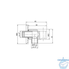 Шланговое подсоединение Vincea VSC-31CH (хром)