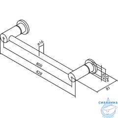 Полотенцедержатель Damixa Mercur 483000000