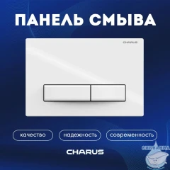 Кнопка смыва Charus Raiden FP.321.11.01 белый глянцевый
