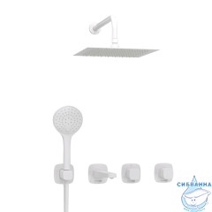 Душевая система Wasserkraft 250 1 режим A9551.267.316.146.254.328.156.155 (белый матовый)