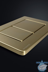 Кнопка смыва Charus Robusto FP.310.BTG.05 брашированное золото