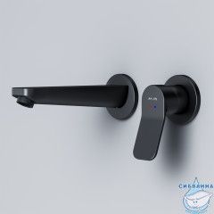 Смеситель для раковины встраиваемый Am.Pm X-Joy F85A72622 (черный матовый)