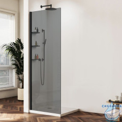 Walk-in Vincea Walk In HR 110 профиль черный, стекло тонированное VSW-1HWS110CGB