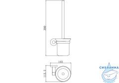 Ершик для унитаза Aquatek Вега AQ4010MB