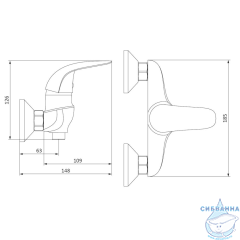 Смеситель для душа Damixa Eclipse 312000001 (хром)