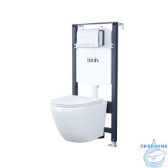 Комплект 3в1: подвесной унитаз, инсталляция и клавиша смыва, IDDIS, BASB010i73