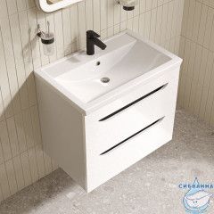 Тумба с умывальником, подвесная, 70 см, белый, Ray, IDDIS, RAY70W0i95K подходит умыв. 4077000i28