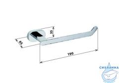 Держатель для туалетной бумаги Bemeta Oval 118412021