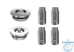 Полотенцесушитель водяной Aquatek Вега П7 500х600 хром (нижнее подключение)