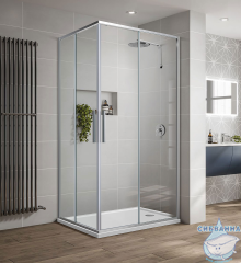 Душевое ограждение Vincea Slim-U 100x80 профиль хром, стекло прозрачное VSS-2SU8010CL