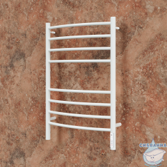 Полотенцесушитель электрический Terminus Классик П8 50х80 белый матовый (с возможностью скрытого подключения, подключение справа)