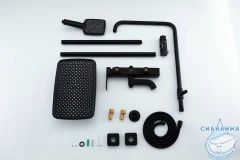 Душевая система Gappo G2418-26 320 1 режим (черный матовый)