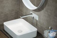 Смеситель для раковины встраиваемый Timo Torne 4371/00-16SM (хром/белый)