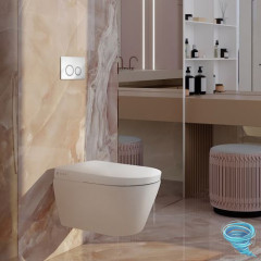 Инсталляция TECEspring с кнопкой смыва в комплекте с унитазом-биде TECEspring c сиденьем Soft close (микролифт) S955799