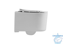 Унитаз подвесной безободковый Aquatek Мия AQ2004-00 (с сиденьем Soft Close (микролифт) 