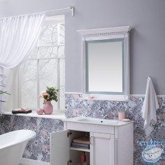 Зеркало Aquanet Селена 70 белый патина серебро 246509