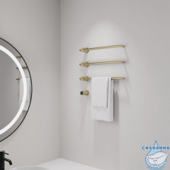 Полотенцесушитель электрический ABBER Charme AH4003G золото матовое
