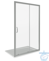 Дверь в нишу Bas Infinity WTW-110-C-CH профиль хром, стекло прозрачное