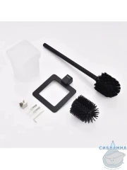 Ершик для унитаза Raglo R301.10.06 (черный матовый/белый)
