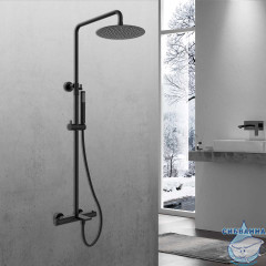 Душевая система Vincea Vogue 250 1 режим VSFS-1V1TMB (черный матовый)