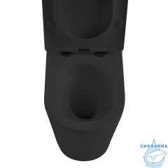 Унитаз напольный Abber Bequem AC1112TMB  с бачком и сиденьем Soft Close (микролифт)